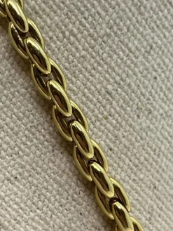 Collier Or Jaune Maille Grain de Riz