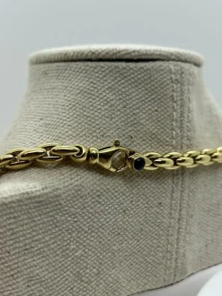 Collier Or Jaune Maille Grain de Riz
