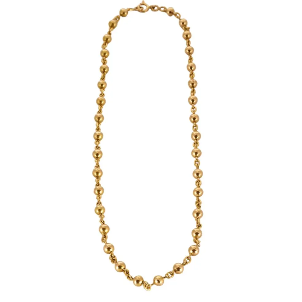 Collier or jaune maille marseillaise