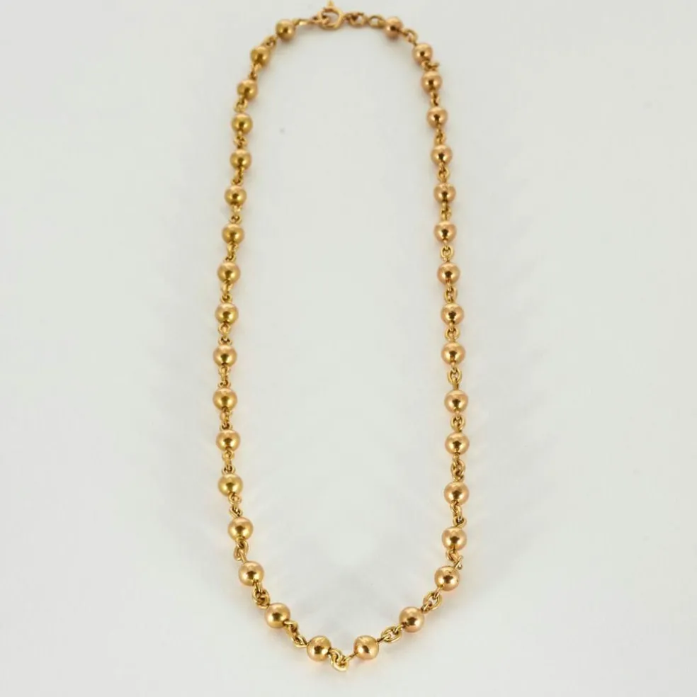 Collier or jaune maille marseillaise