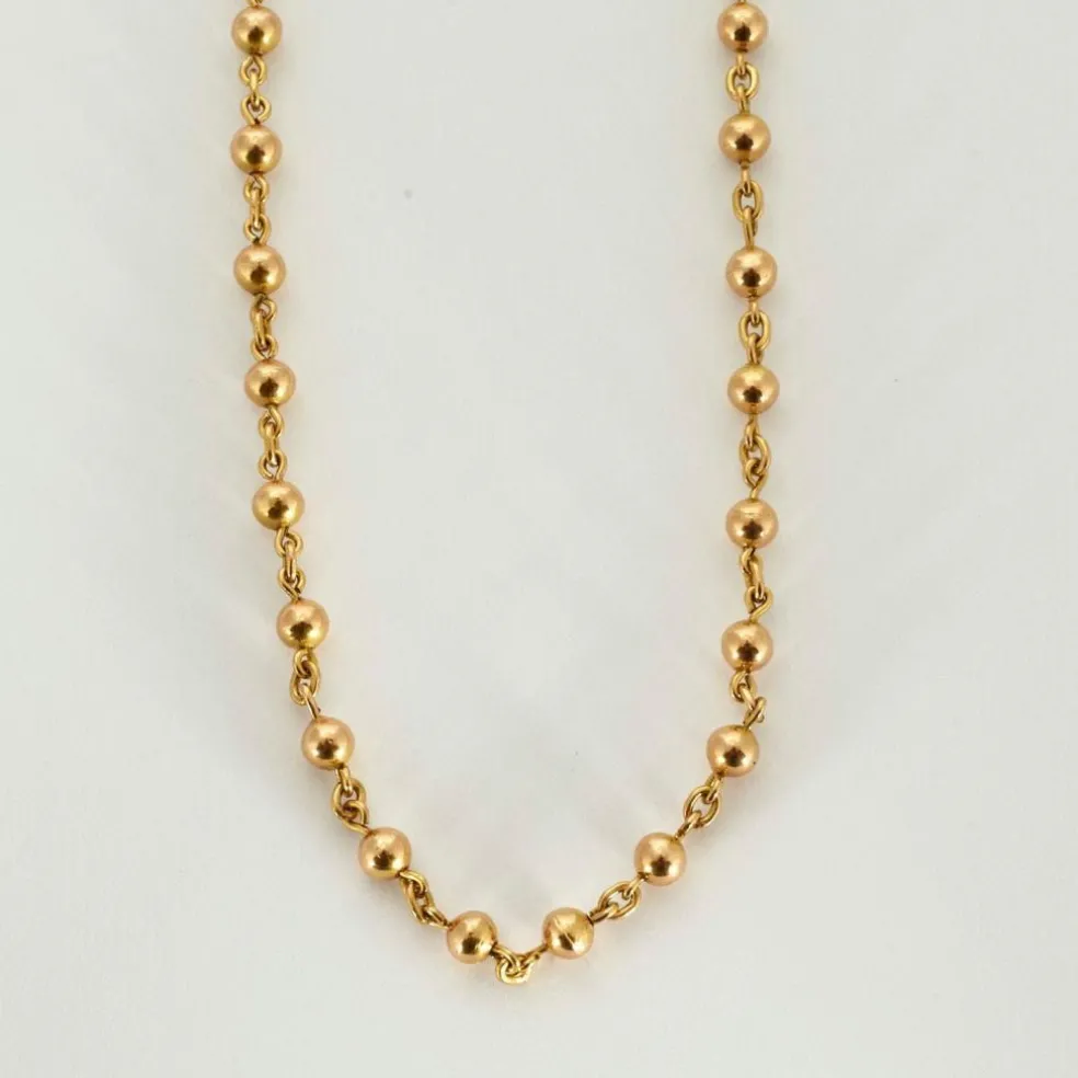 Collier or jaune maille marseillaise