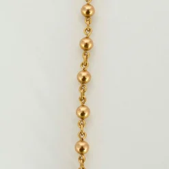 Collier or jaune maille marseillaise