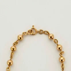 Collier or jaune maille marseillaise