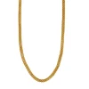 Collier or jaune maille paillasson