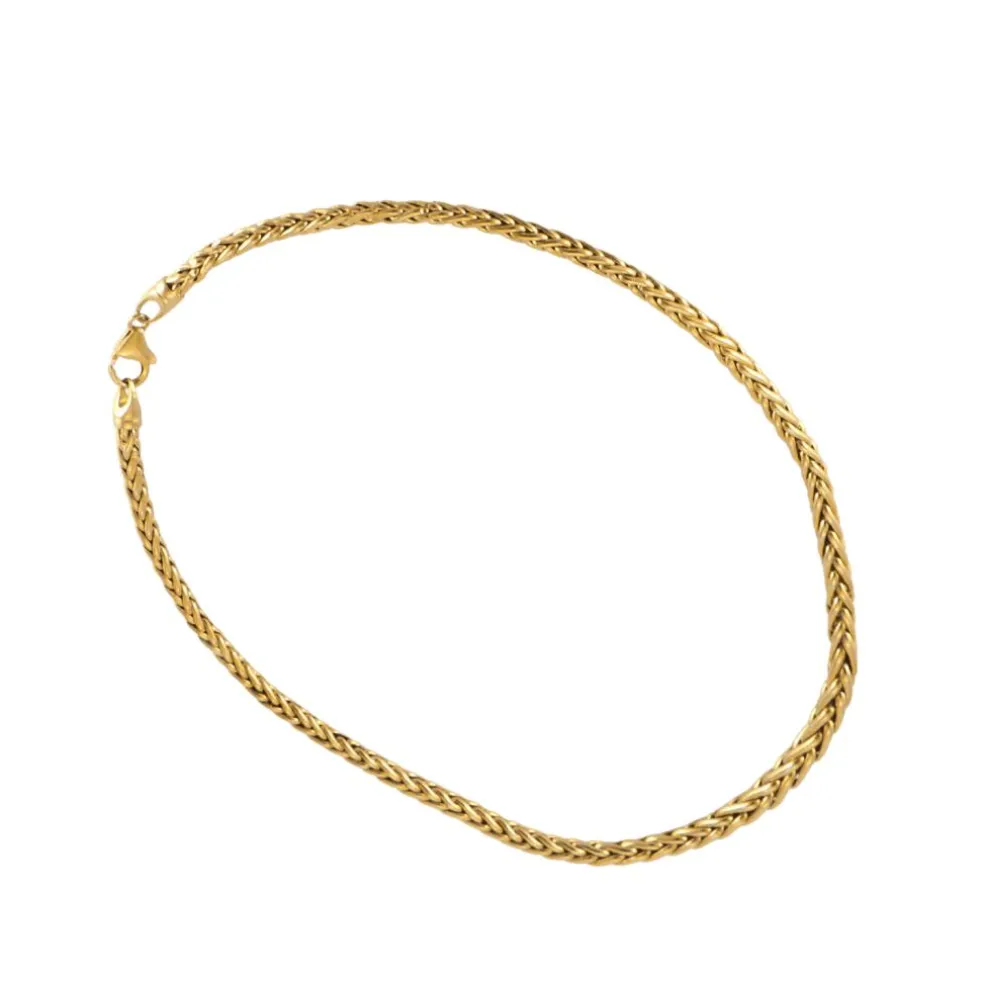 Collier Or Jaune Maille Palmier