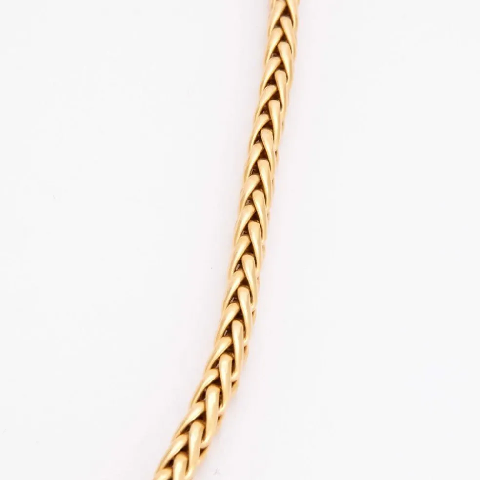 Collier Or jaune maille palmier