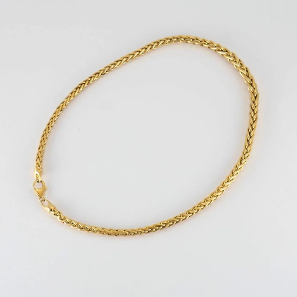 Collier Or Jaune Maille Palmier