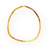 Collier or jaune maille serpent