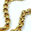 Collier or jaune mailles rondes