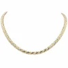 Collier Or jaune, Or blanc