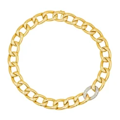 Collier Or jaune, Or blanc Diamant