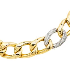 Collier Or jaune, Or blanc Diamant