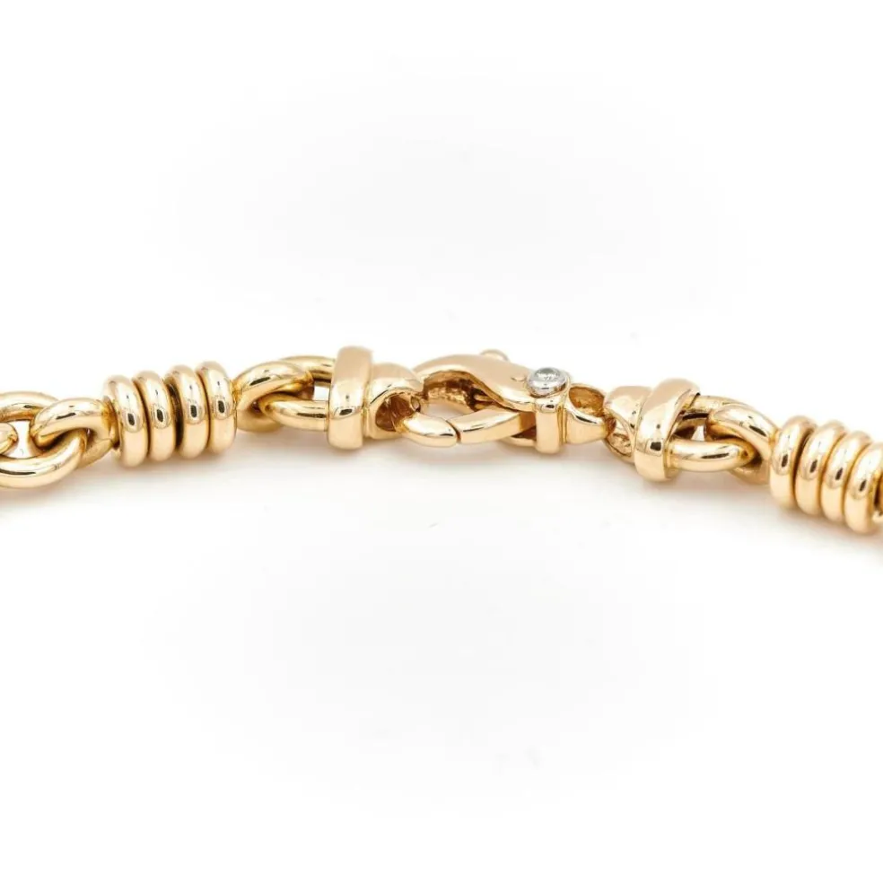 Collier Or jaune, Or blanc Diamant