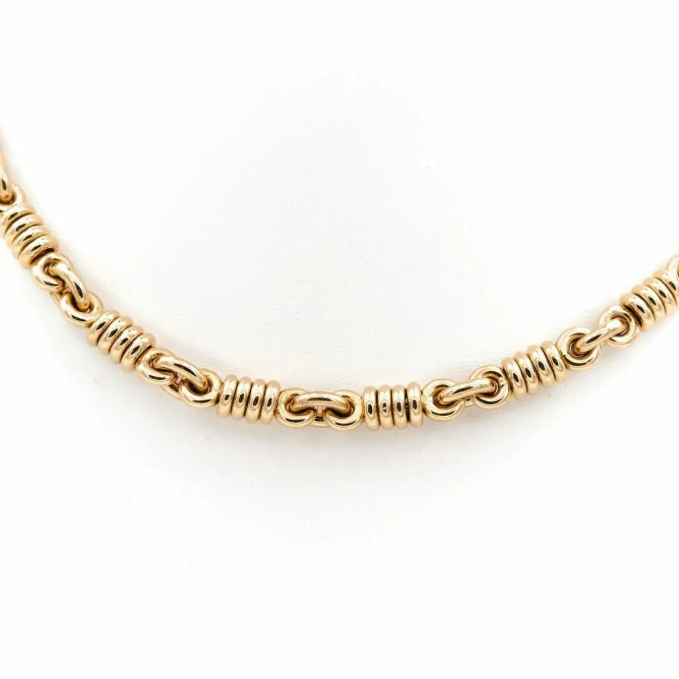 Collier Or jaune, Or blanc Diamant