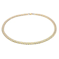 Collier Or jaune, Or blanc