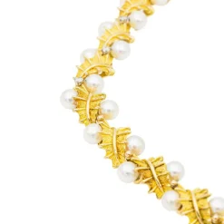 Collier Or jaune Perle, Diamant