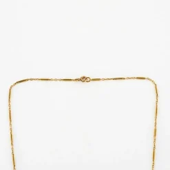 Collier or jaune perles