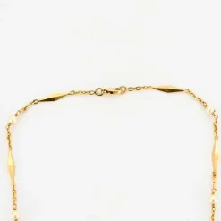 Collier or jaune perles