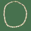 Collier or jaune perles de culture