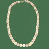 Collier or jaune Perles de Culture