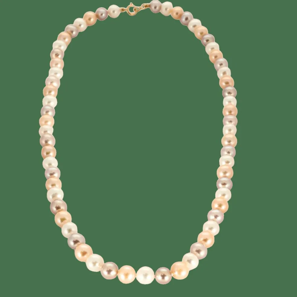 Collier or jaune Perles de Culture