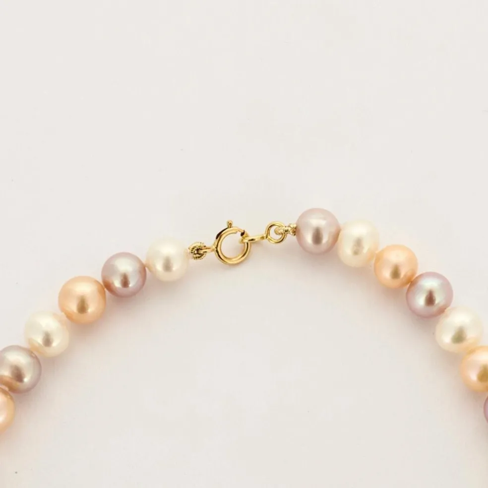 Collier or jaune Perles de Culture
