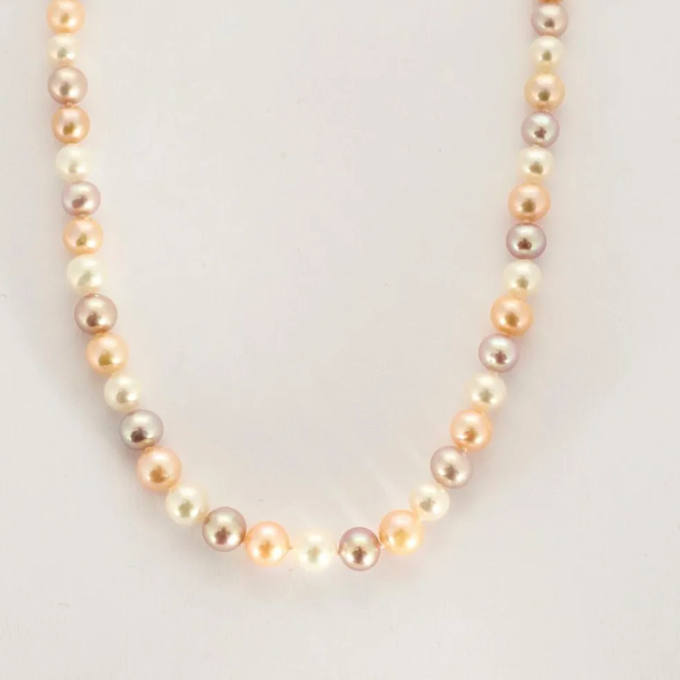 Collier or jaune Perles de Culture