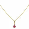 Collier Or jaune Rubis
