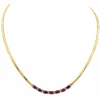 Collier Or jaune Rubis