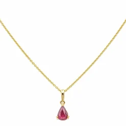 Collier Or jaune Rubis