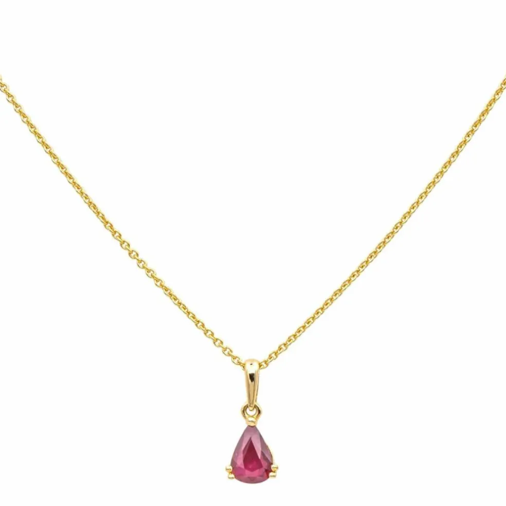 Collier Or jaune Rubis