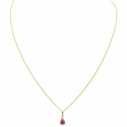 Collier Or jaune Rubis