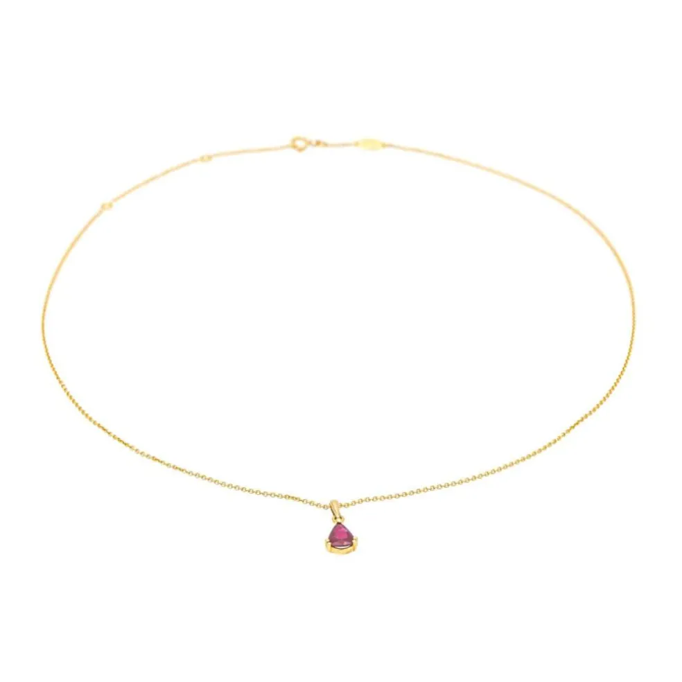 Collier Or jaune Rubis