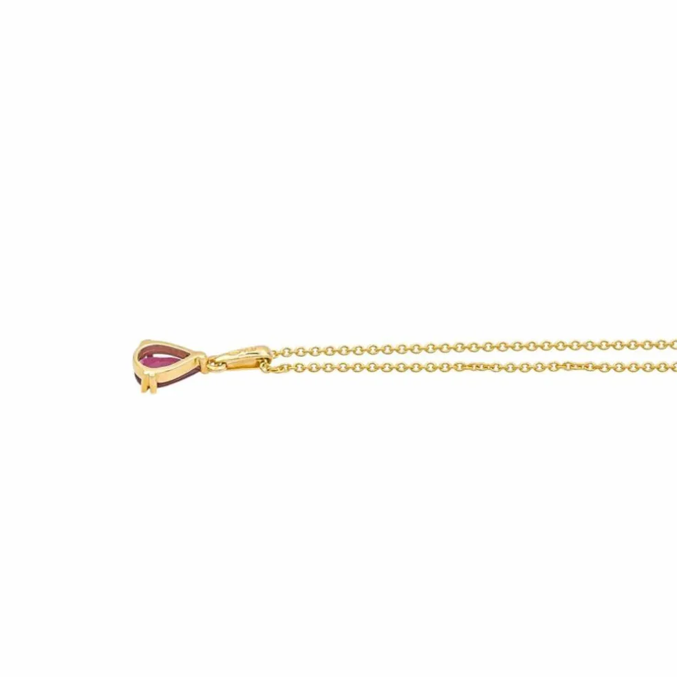 Collier Or jaune Rubis