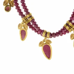 Collier Or jaune Rubis