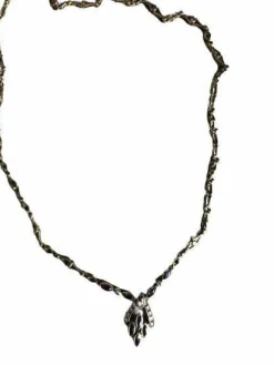 Collier or jaune, rubis et diamants