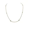 Collier or jaune serti de diamants