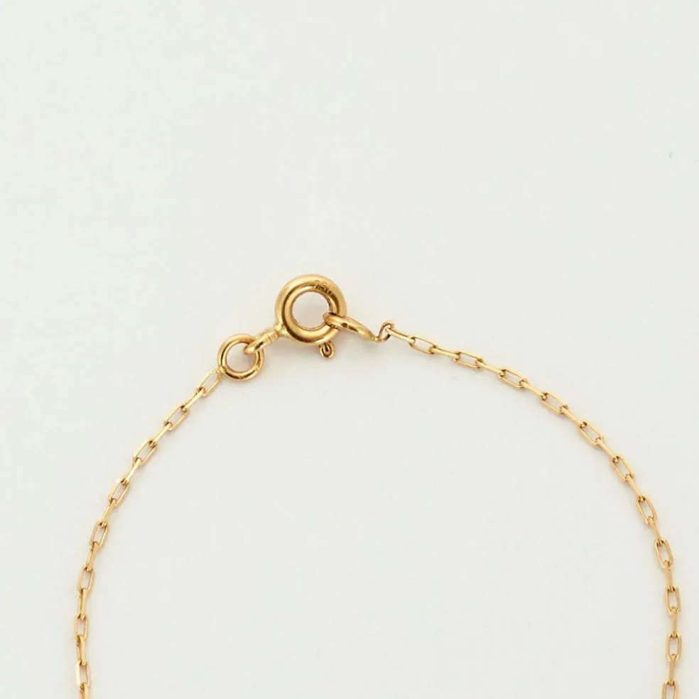 Collier or jaune solitaire