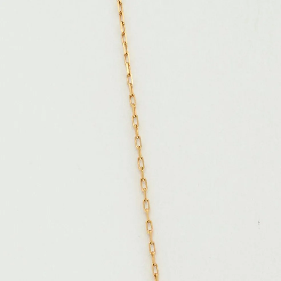 Collier or jaune solitaire