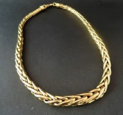 Collier Or 18k Maille Palmier