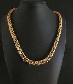 Collier Or 18k Maille Palmier