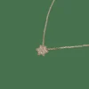 Collier or rose 18 carats serti de diamants