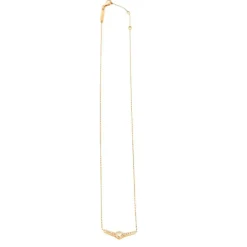 Collier or rose diamant