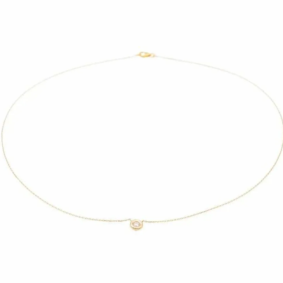 Collier or rose Diamant