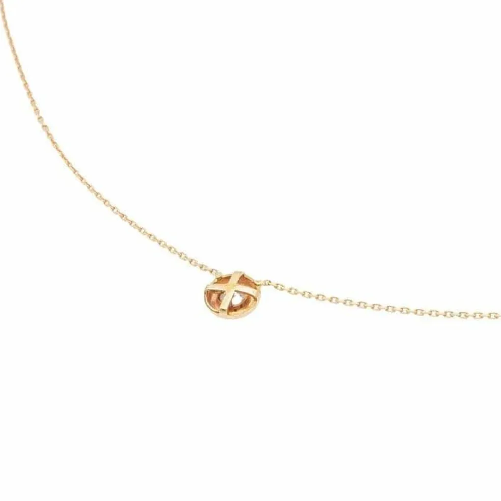 Collier or rose Diamant