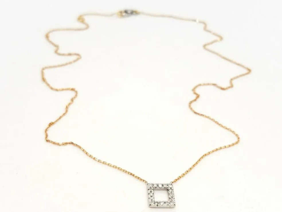 Collier Or rose Diamant