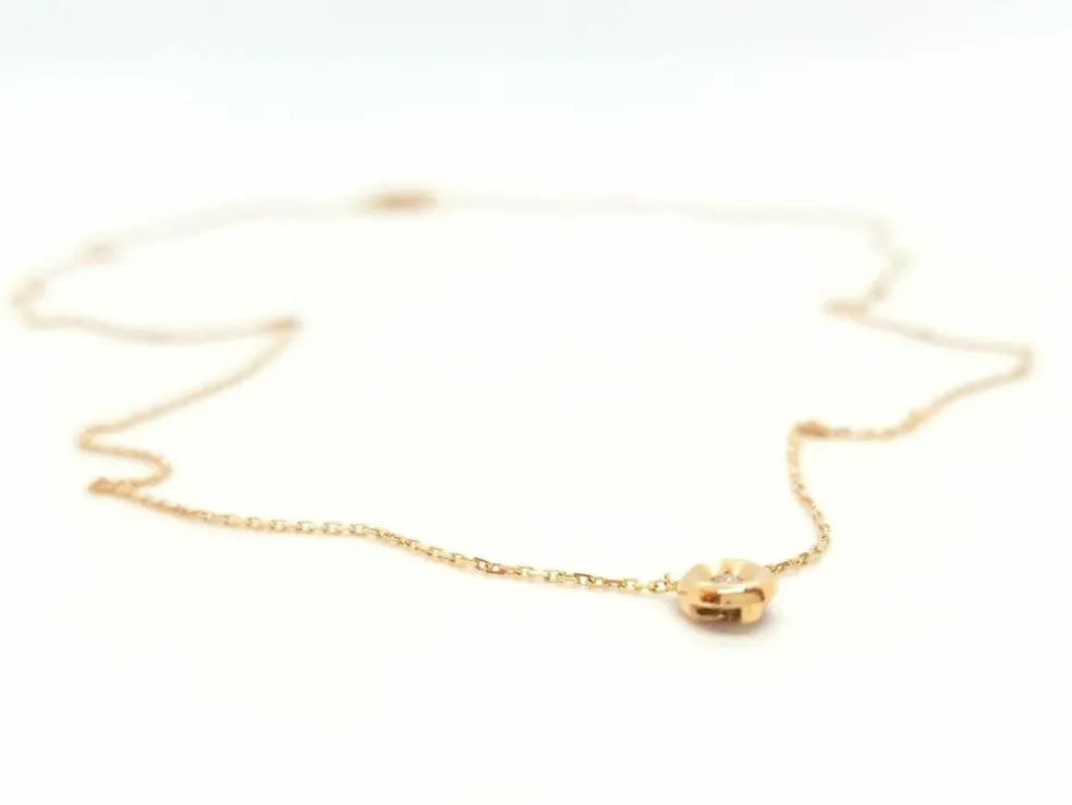 Collier Or rose Diamant