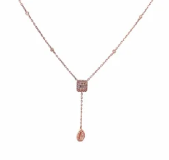 Collier Or rose Diamants