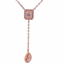Collier Or rose Diamants