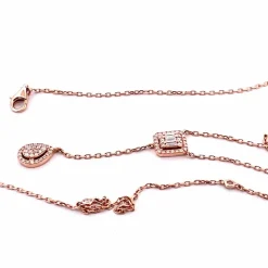 Collier Or rose Diamants
